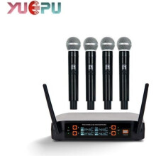 K4-YUEPU-K4 Microfono wireless VHF professionale a 4 canali, ideale per spettacoli teatrali e chiese