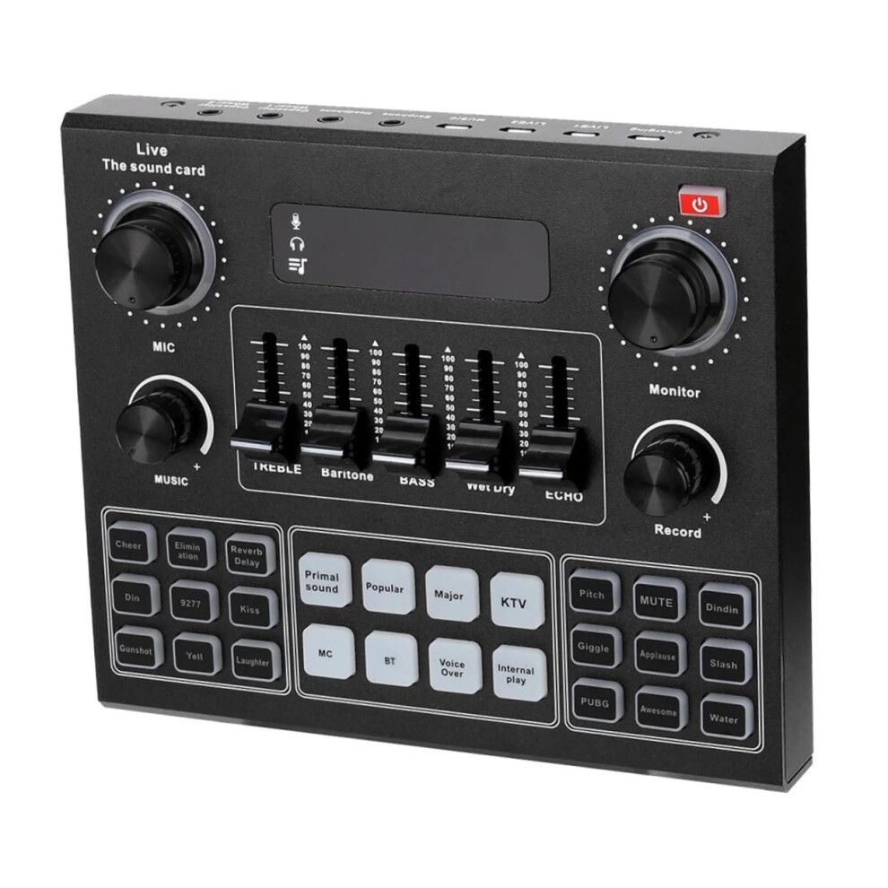 Broadcast Sound Card V9 Kit Microphone Voice Changer Dual Phone/Computer Support Built-In Effects 940534615403