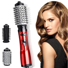 Spazzola asciugacapelli, pettine ionico rotante multifunzione 2 in 1, pettine ad aria calda da 1200 W, pettine ad aria calda per tutti gli stili