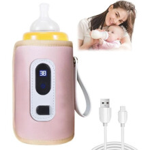 Scalda biberon portatile, scalda biberon USB, borsa termica universale per biberon, scalda biberon regolabile in 5 posizioni