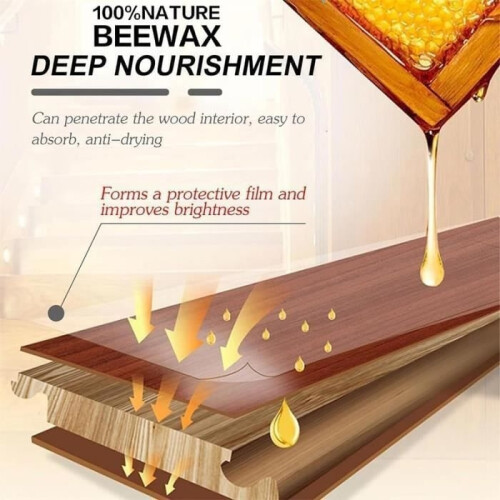Spray alla cera d'api - Cera d'api - Cura del legno - Lucidatura - Interni - Protezione 2