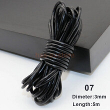 (G) 5m Flat Leather Cord Strand String Rope for Necklace Bracelet Jewelry Making DIY