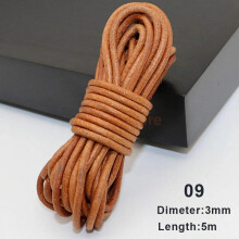 (I) 5m Flat Leather Cord Strand String Rope for Necklace Bracelet Jewelry Making DIY