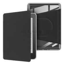 (Kindle Paperwhite 6 (12th Gen), Black) For Kindle Paperwhite 6 (12th Gen) Case Acrylic Back Cover & Magnetic Stand 2-in-1 Portable Protective Cover