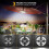 Parasol Light, 28 LED Parasol Light 3 Modes Rechargeable Lighting Parasol Lamps, Emergency Light 2