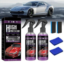 Newbeeoo Spray di rivestimento per auto, protezione 3 in 1, rivestimento rapido ad alta protezione per auto (confezione da 2)