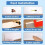 Battiscopa flessibile autoadesivo - PVC - 3 m - Bianco - Larghezza 10 cm - Interno 4