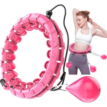 Smart Hoop rimovibile, Fitness Hoop, con punte massaggianti e 24 parti rimovibili e regolabili, adatto per adulti