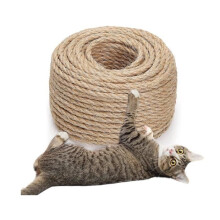 Corda in sisal per tiragraffi – 5 mm x 50 m – Corda in sisal naturale – Corda in canapa per tiragraffi – Accessori per gatti