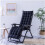 Cuscino pieghevole antiscivolo per sdraio - Marca - Modello - Thick Comfort - 48 x 160 cm - Nero 1