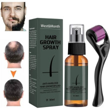 Kit per la crescita della barba da uomo – Siero attivatore per la crescita della barba – Rullo per barba da uomo