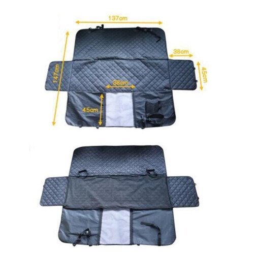 Copertura protettiva - Cane - 137x147cm - Impermeabile - Antiscivolo - Nero 2