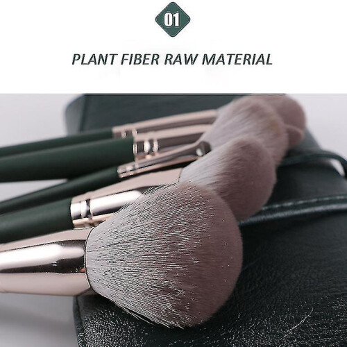 Professional Makeup Artist Style Makeup Brush With Strapping Green Cloud 2