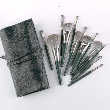 Professional Makeup Artist Style Makeup Brush With Strapping Green Cloud