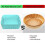 Cestello per friggitrice ad aria in silicone da 2 pezzi, teglie in silicone, accessori per friggitrice ad aria 3