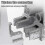 Screen Partition Clip, 2 Pcs Office Desk Divider Clamp Bracket Sneeze Guard Screen Divider Stand Des 3