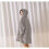 Coperta in pile con cappuccio e ampia tasca - ONEVER - Grigio - Dimensioni 80x120cm 2