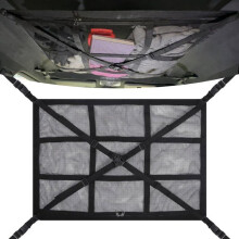 Rete per tetto auto con cinghie incrociate regolabili, borsa portaoggetti per auto, borsa a rete universale, 70 52 cm