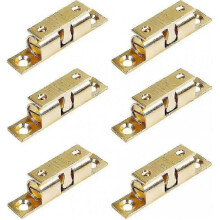 6pcs Brass Double Ball Catch Roller Latches for Cupboard Furniture Door