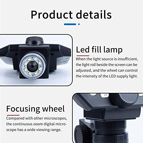 Microscope Kit G1000 1000X 8MP Digital Microscope Video Microscopes Microscope Lens Adapters (Color : Set 2) 2