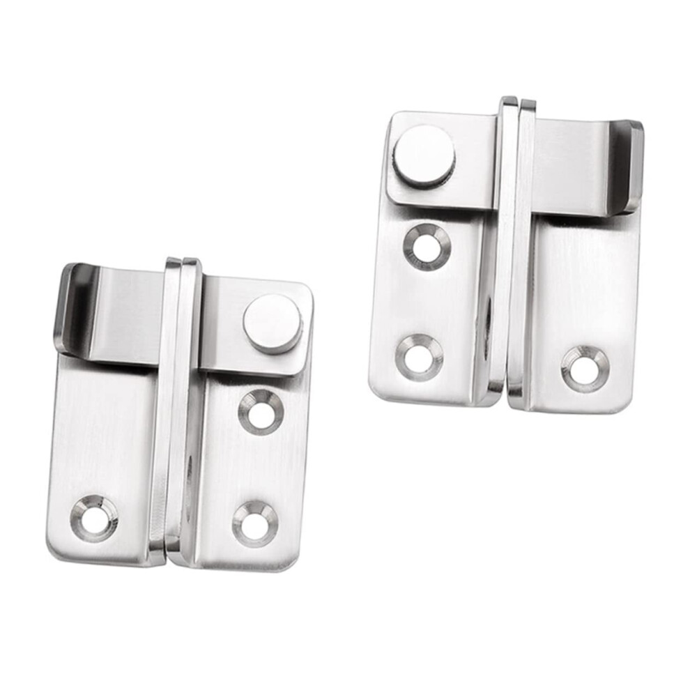 2Pcs Sliding Door Lock Left Right Gate Safety Bolt Latch Door Bolts For Enhanced Home Security 820064717801
