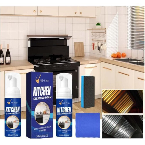 Spray detergente multifunzionale, detergente schiumogeno multiuso, detergente schiumogeno per cucina, spray detergente schiumogeno multifunzionale 2