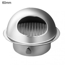 (60mm) 50-200mm Anti-rust Wall Air Vent Fixed Buckle Rainproof Polished Thickened Grille Ventilation Cover for Outsides JIKAIX