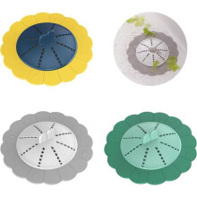 Confezione da 3 tappi di scarico in silicone, tappi di scarico con ventosa, tappo per lavello, filtro per rifiuti alimentari e filtro per capelli