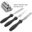 Set di 6 spatole angolate in acciaio inox per lisciare le torte 3