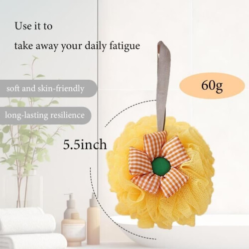Set di 3 spugne esfolianti per la doccia multicolori 1