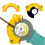 1/2/3 Pcs Multipurpose Drill Sharpener Bit Grinding Tool Powered Sharpener Polishing Grinding Tool Applicable Angle Grinder (Yellow2Pcs) 1