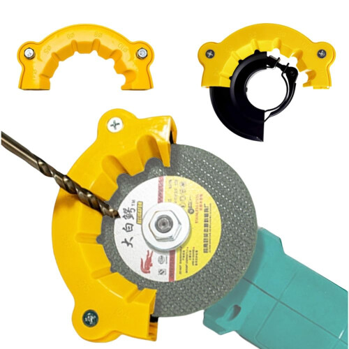 1/2/3 Pcs Multipurpose Drill Sharpener Bit Grinding Tool Powered Sharpener Polishing Grinding Tool Applicable Angle Grinder (Yellow2Pcs)
