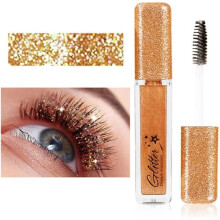 Mascara per ciglia colorate, mascara glitterato waterproof, a lunga tenuta, anti-sbavature, allungante, mascara per ciglia finte