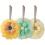 Set di 3 spugne esfolianti per la doccia multicolori 1