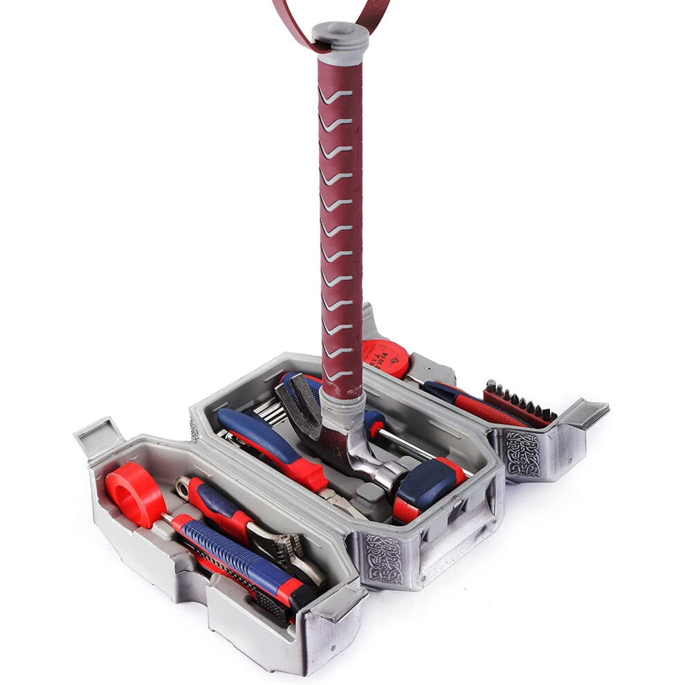 Hammer Tool Box, 28 Piece Hammer Tool Set Made of Real Metal for DIY and Car Repair, Gifts for Men-image-OPC-PHXMNW8-NEW