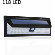 Lampada solare a 118 LED con rilevatore di movimento PIR 1000 lumen impermeabile IP65 per giardino VHV