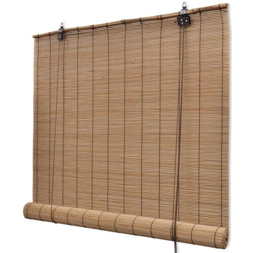 Tenda a rullo in bambù marrone dimensioni 140 x 160 cm VHV