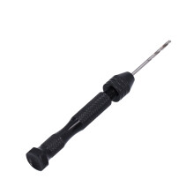 Hand Drill, High Speed Steel Pin Vise Drill Bits Threaded Handle Black for Walnut for Amber for Bead for Beeswax Clamp