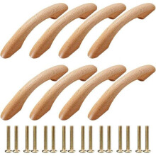 Set di 8 maniglie per mobili in legno a forma di arco VHV