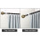 Set di 4 supporti da parete in alluminio per aste per tende da 26-32 mm VHV 3