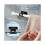 Set di 8 supporti per aste per tende, supporto per aste senza foratura, supporto per aste trasparente autoadesivo, nero VHV 3