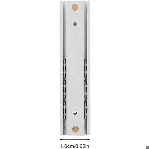 Set di 2 guide per cassetti in alluminio con cuscinetti a sfera, guide resistenti per cassetti VHV da 140 mm 1
