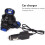 LED Strong Light Long-Range Headlight Rotary Focusing Direct Charging and Charging Portable Light (Blue) 4