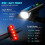 Bike Light Set USB Rechargeable Bicycle Front Headlight and Back Taillight 4 Light Modes(Black) 2