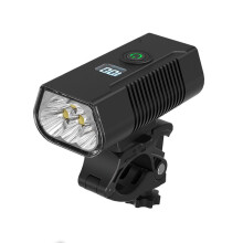 LED Bike Lights, USB-C Rechargeable Bicycle Light, Aluminum Alloy Waterproof Bike Lights(Black)