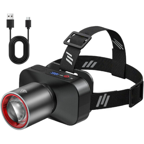 Led Headlamp,Bright Headlamp | Adjustable Brightness Ultra Bright Lightweight Waterproof (Black)