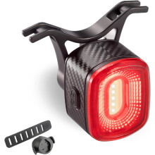 Smart Bike Tail Light for Night Riding Brake Sensing Bicycle Rear Lights USB Rechargeable Waterproof(Black)