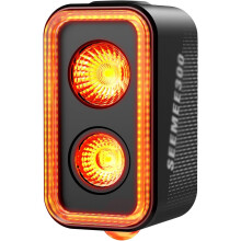 Bike Taillight,300 Lumen Bike Tail Light,5 Night & Daytime Modes,Smart Brake Sensor IPX6 Waterproof (Black)
