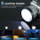 Super Bright Rechargeable High Power Headlamp,LED Rechargeable Head Lamp,LED Head Lights (Silver) 5