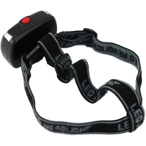 1 Pack 600 Lumen LED Headlamp Mini Headlights 3W Flashlight Headlight Popular (Black) 1